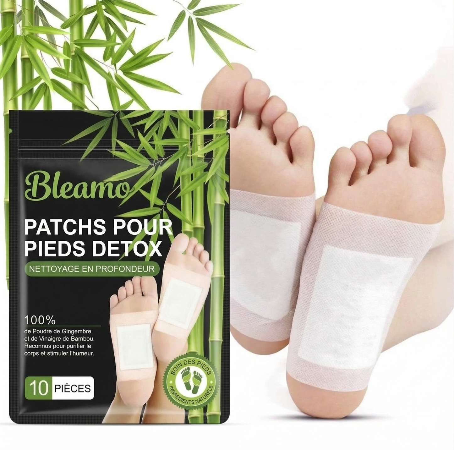 Patch détoxifiant aux herbes pour les pieds