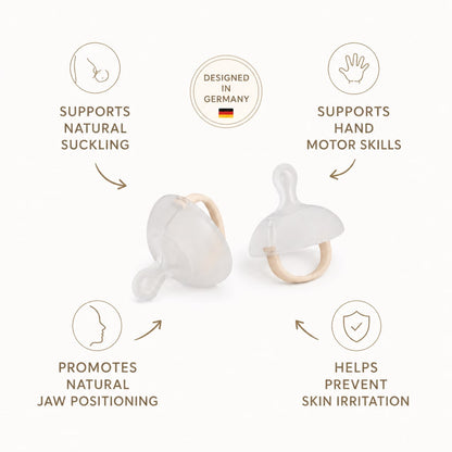 Nuckly™ Starter-Set: 2x Nuckly Breast Like Pacifier